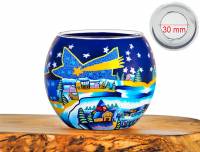 Leuchtglas Nr.66 Weihnachtsstern Ø11cm MIT 30mm Bohrung Tauschglas Ersatzglas