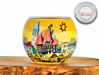 Leuchtglas Nr.307 Michelstadt Ø11cm MIT 30mm Bohrung Tauschglas Ersatzglas