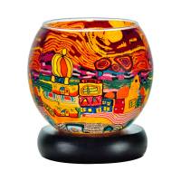 Leuchtglas Nr.455 Lampe Leuchte Ø11cm Dekoration Licht Städtchen