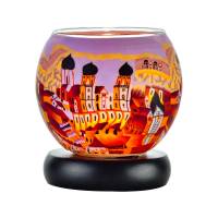 Leuchtglas Nr.449 Lampe Leuchte Ø11cm Dekoration Licht Passau orange