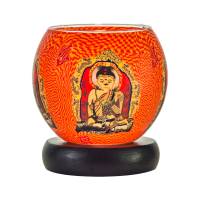 Leuchtglas Nr.309 Lampe Leuchte Ø11cm Dekoration Licht Buddha
