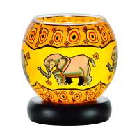 Leuchtglas Nr.286 Lampe Leuchte Ø11cm Dekoration Licht Elefant