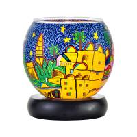 Leuchtglas Lampe Leuchte Nr.40 Ø11cm Dekoration Licht Jerusalem
