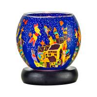 Leuchtglas Lampe Leuchte Nr.35 Ø11cm Deko Licht Motiv Nürnberg mit Burg