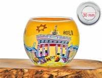 Leuchtglas Nr.323 Berlin Brandenburger Tor Ø11cm MIT 30mm Bohrung Tauschglas Ersatzglas