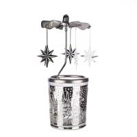 Urbaner Charme: Glas-Karussell Windlicht 