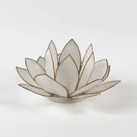 Hellmann Versand Lotusblüte 1 Weiß – Teelichthalter für Klarheit