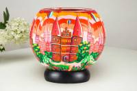 Leuchtglas Lampe 628 Lübeck Ø15cm Dekoration Teelicht Windlicht Kerzenfarm Kerze