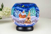 Leuchtglas Lampe 829 Silence Ø15cm Dekoration Teelicht Windlicht Kerzenfarm Kerze