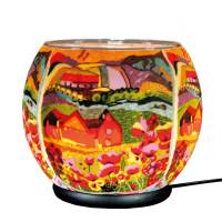 Leuchtglas elektrisch XXL Lampe 416 Dreamhouse 30cm Dekoleuchte Windlicht Kerzenfarm