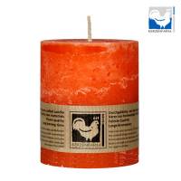 Stumpenkerze aus Parafin 75 x ø 65 mm orange
