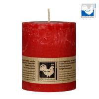 Stumpenkerze aus Parafin 75 x ø 65 mm rot