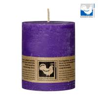 Stumpenkerze aus Parafin 75 x ø 65 mm violett