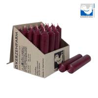 Stabkerze dunkelrot 100x22 mm aus Paraffin Tafelkerze Deko Tischkerze