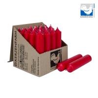 Stabkerze weihnachtsrot 100x22 mm aus Paraffin Tafelkerze Deko Tischkerze