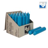 Stabkerze türkis 100x22 mm aus Paraffin Tafelkerze Deko Tischkerze