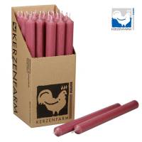 Stabkerze altrosa 250x22 mm aus Paraffin Tafelkerze Deko Tischkerze