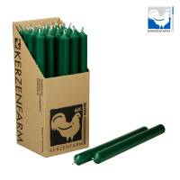 Stabkerze dunkelgrün 250x22 mm aus Paraffin Tafelkerze Deko Tischkerze