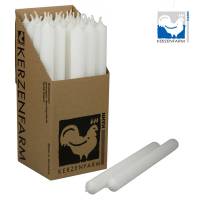 Stabkerze weiss 250x22 mm aus Paraffin Tafelkerze Deko Tischkerze