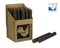 Stabkerze schlamm 180x22 mm aus Paraffin Tafelkerze Deko Tischkerze