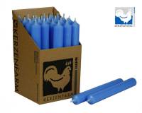 Stabkerze hellblau 180x22 mm aus Paraffin Tafelkerze Deko Tischkerze