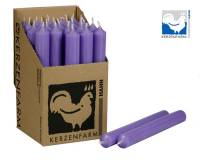 Stabkerze lavendel 180x22 mm aus Paraffin Tafelkerze Deko Tischkerze