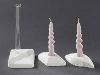 KeraFlott Gießform Kunststoff Vasenhalter Kerzenhalter 1 gießen dekorieren Stabkerze