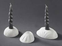 KeraFlott Gießform Kunststoff Vasenhalter Kerzenhalter 2 rund gießen gestalten Stabkerze