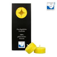 Stearin-Teelicht gelb Teelichter 10 Stück Teelichtset Hochzeit Dekoration