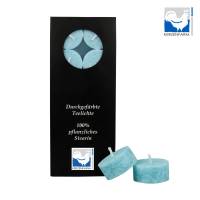 Stearin-Teelicht eisblau Teelichter 10 Stück Teelichtset Hochzeit Dekoration