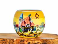 Leuchtglas Nr.307 ohne Wachs Ø11cm Dekoration Teelicht Windlicht Michelstadt