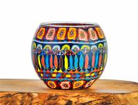 Leuchtglas Nr.90 ohne Wachs Ø11cm Dekoration Teelicht Windlicht Bohochic