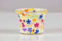 Votiv Glas 359 bunter Blumenstrauss dekoratives Windlicht