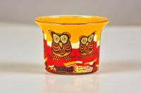 Votiv Glas 345 Eule dekoratives Windlicht