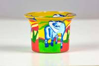 Votiv Glas 216 stilisierter Elefant dekoratives Windlicht