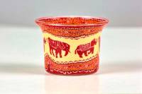 Votiv Glas 211 Elefantenkolonne dekoratives Windlich