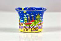 Votiv Glas 204 München bei Nacht dekoratives Windlicht