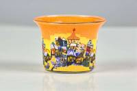 Votiv Glas 177 Dorf im Sonnenuntergang dekoratives Windlicht