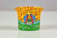 Votiv Glas 144 Krippe künstlerische Darstellung dekoratives Windlicht