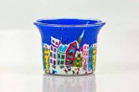 Votiv Glas 71 Stadt dekoratives Windlicht