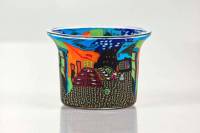 Votiv Glas 59 Stadt abstrakt dekoratives Windlicht