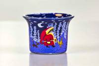 Votiv Glas 47 Weihnachtsmann dekoratives Windlicht