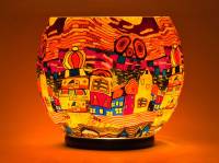 Leuchtglas Lampe Gigant Nr.455 Ø30cm, inklusive elektr. Beleuchtung, Leuchte