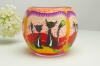 Leuchtglas 21116 Ø11cm two Cats – Katzenmotiv & stimmungsvolles Licht, Unikat in Serie
