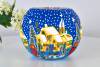 Leuchtglas 811 Snowy Village Ø15cm Dekoration Teelicht Windlicht Kerzenfarm Kerze