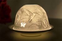 Kerzenfarm Hahn Dome Light Nr. 30167 Klee - Teelicht Windlicht Dekoration Porzellanteelicht