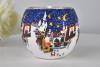 Leuchtglas 21807 Wintermärchen Ø11cm leuchtende Nachtstadt Unikat in Serie