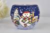 Leuchtglas 21816 Schneemann Ø11cm Weihnachtsbaum Stimmungsvolle Winterdekoration Unikat in Serie